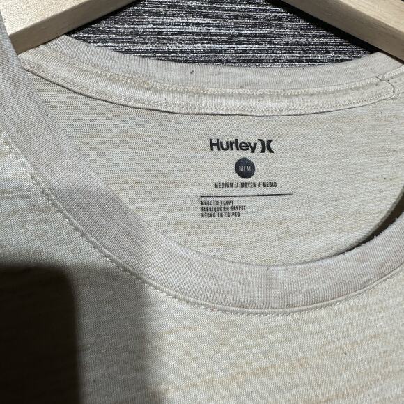 Hurley Shirt Men's M Brown Tan Short Sleeve - Picture 3 of 13